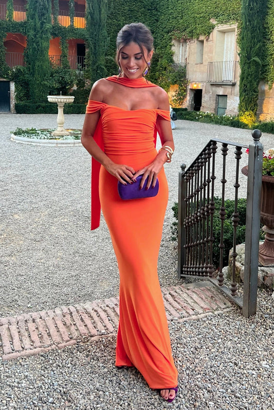 Vestido Jaspe Naranja