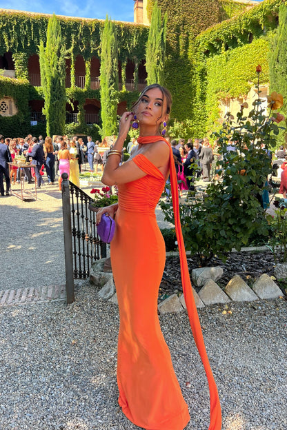 Vestido Jaspe Naranja