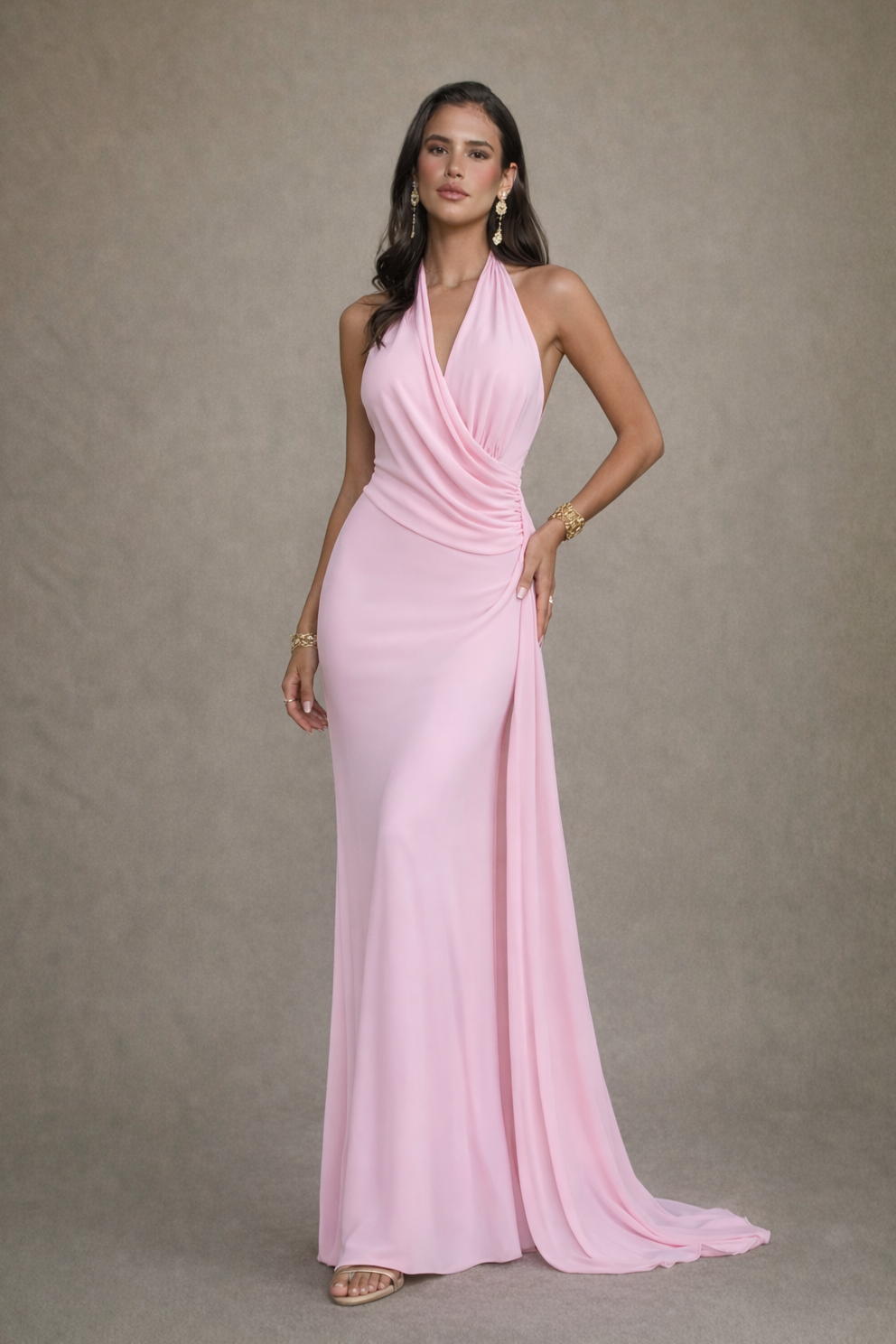 Vestido Kenza Rosa Pastel