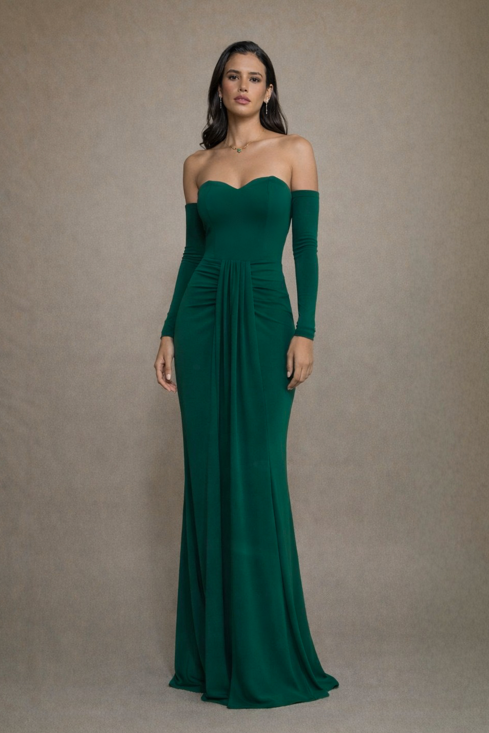 Vestido Rocío Verde Esmeralda