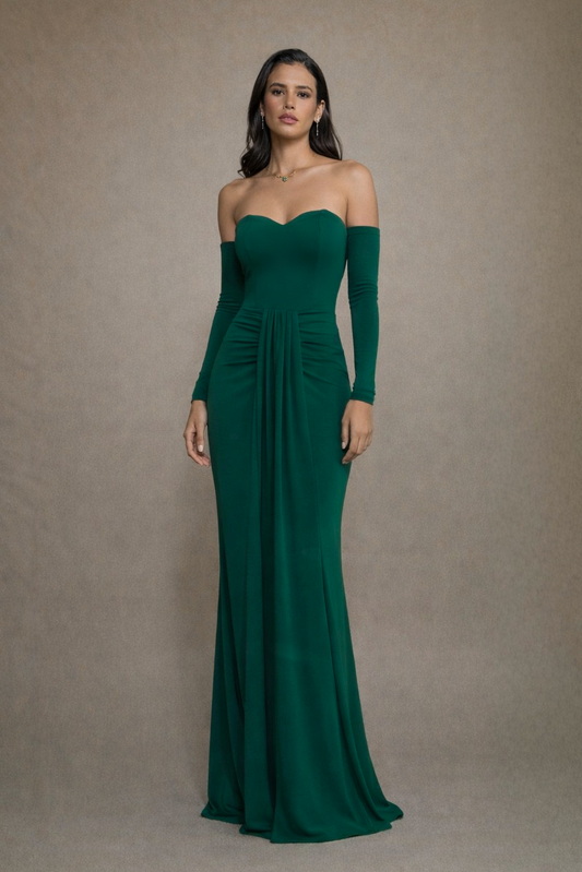 Vestido Rocío Verde Esmeralda