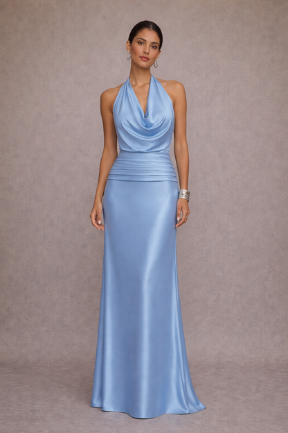 Vestido Yasmina Celeste