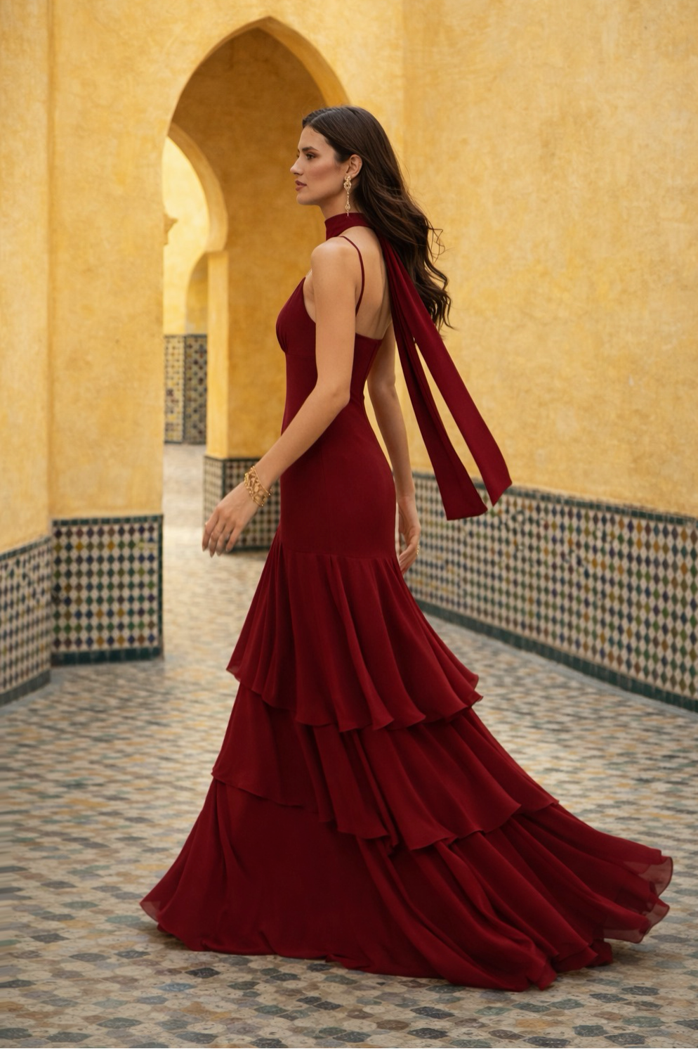 Vestido Lailah Burdeos