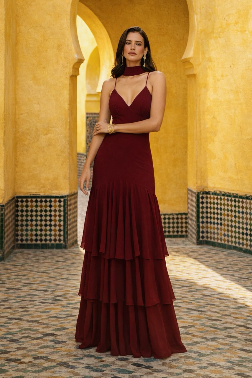 Vestido Lailah Burdeos