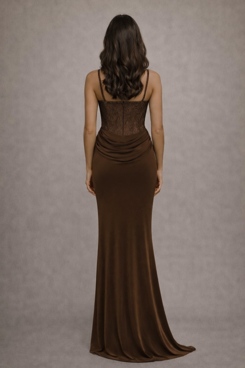 Vestido Zaina Marrón