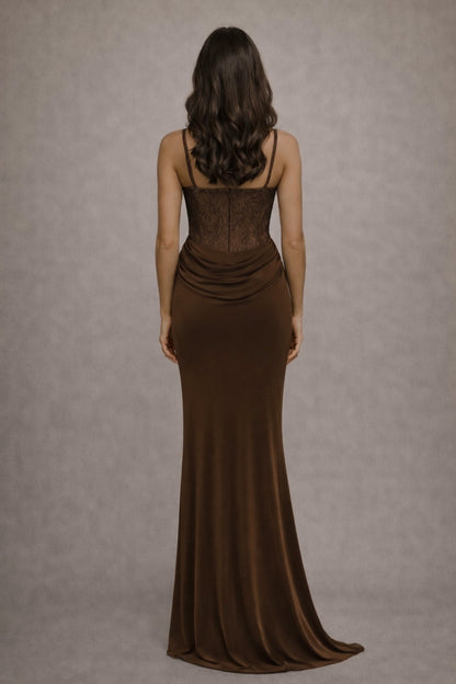 Vestido Zaina Marrón