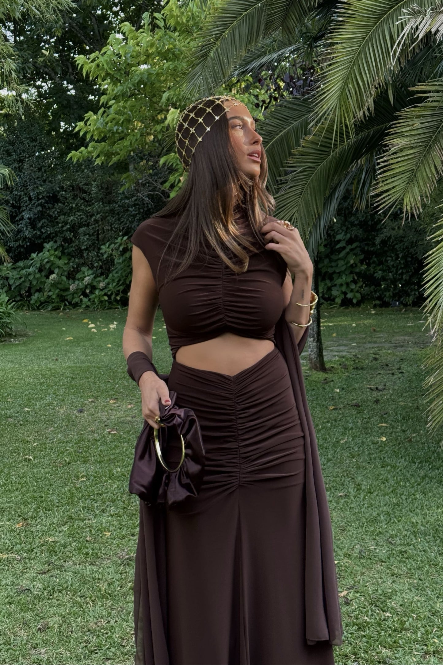 Vestido Rita Marrón Chocolate