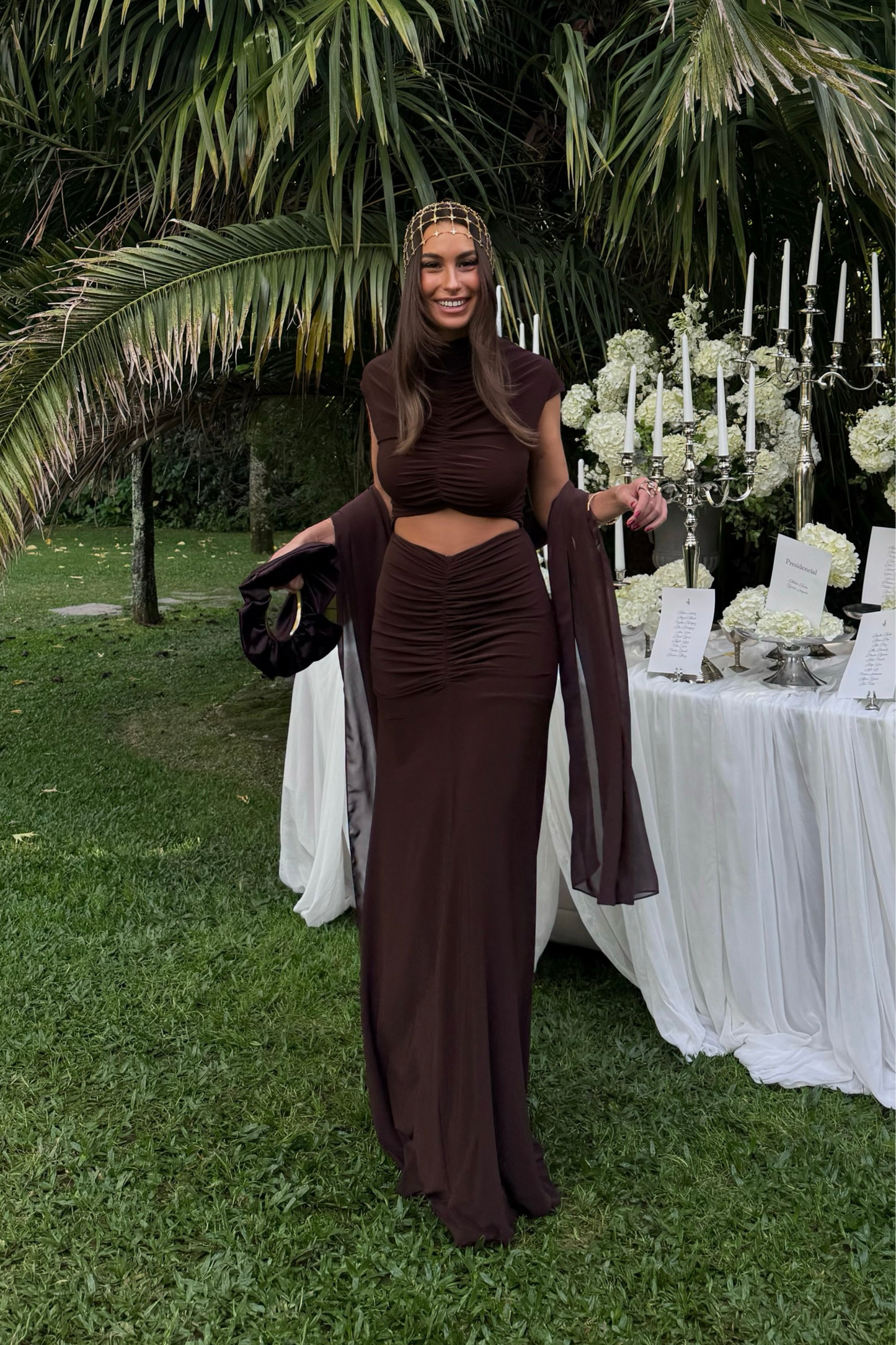 Vestido Rita Marrón Chocolate